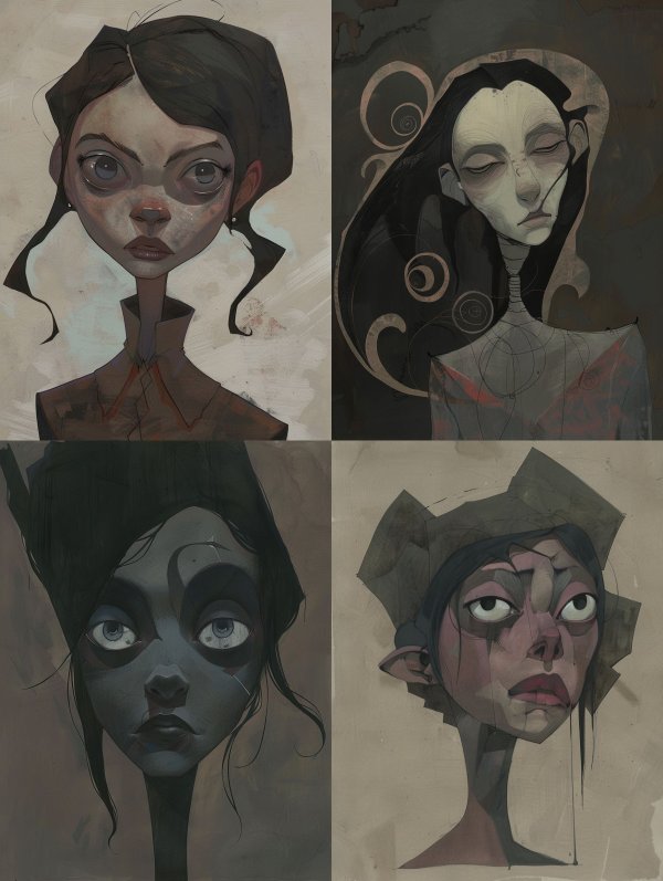 Haunting Gazes: A Study in Melancholy