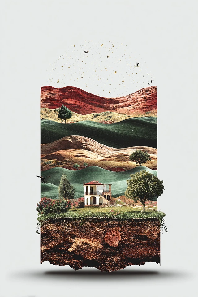 Nature's Whisper: Surrealist Digital Art Collage - Image 2