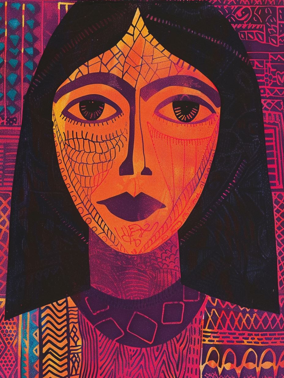 Vibrant Ethnic Portrait Artistry - Image 3