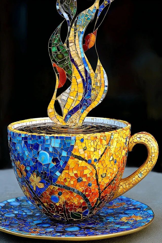 Golden Mosaic Gaze - Image 4