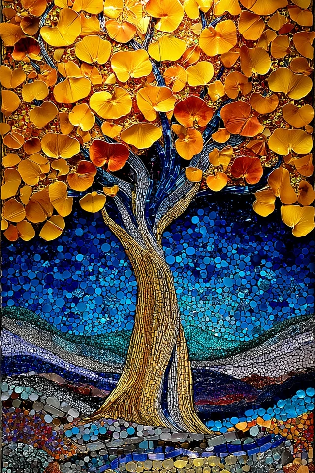 Golden Mosaic Gaze - Image 5