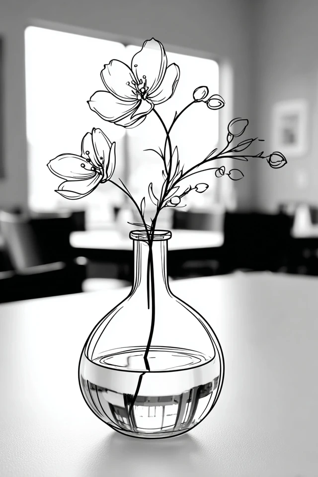 Ink Line Portrait - Image 3
