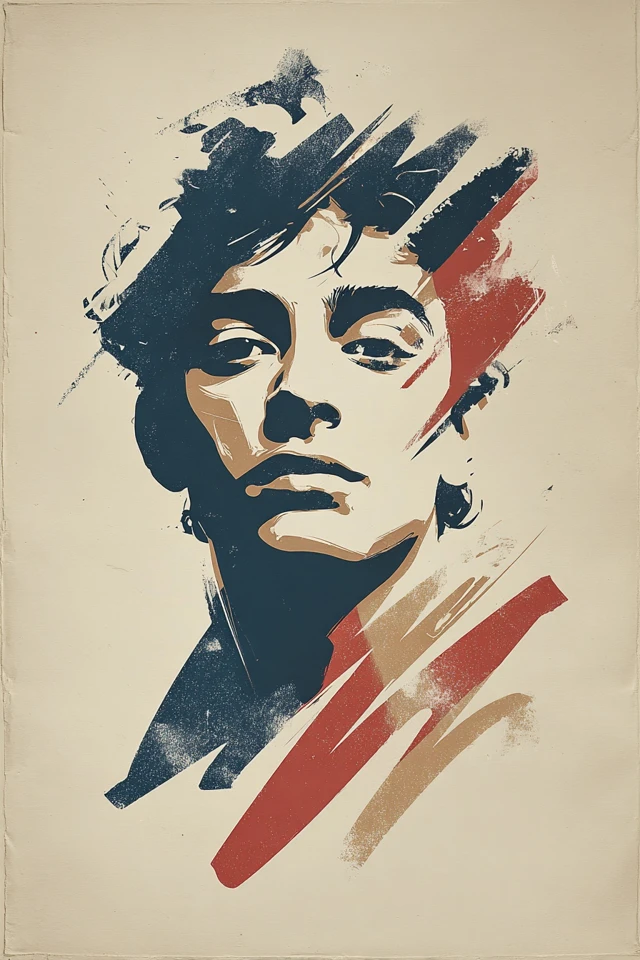 Urban Expressionist Portrait - Image 1
