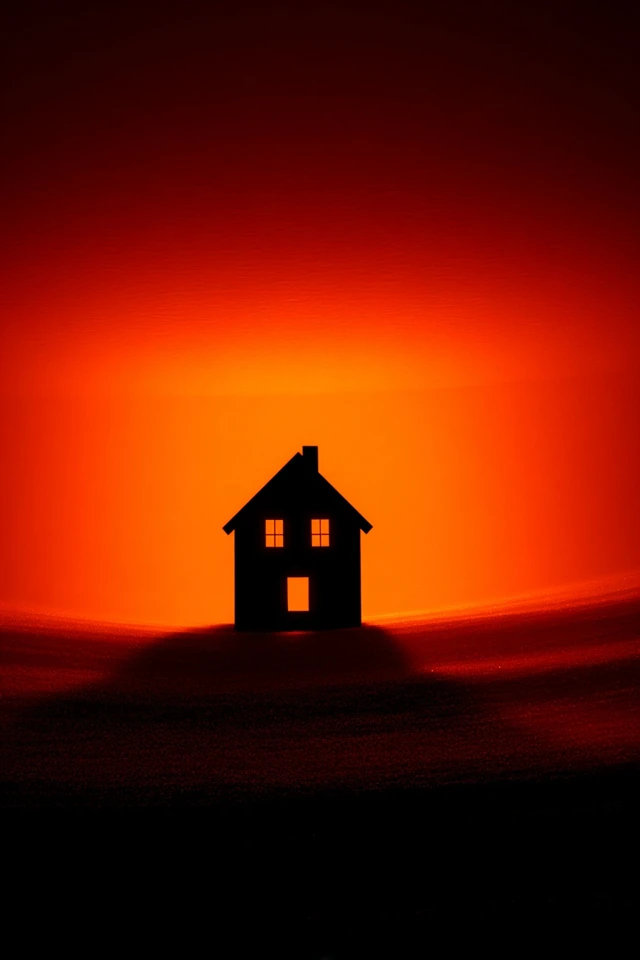 Crimson Silhouettes of Solitude - Image 6