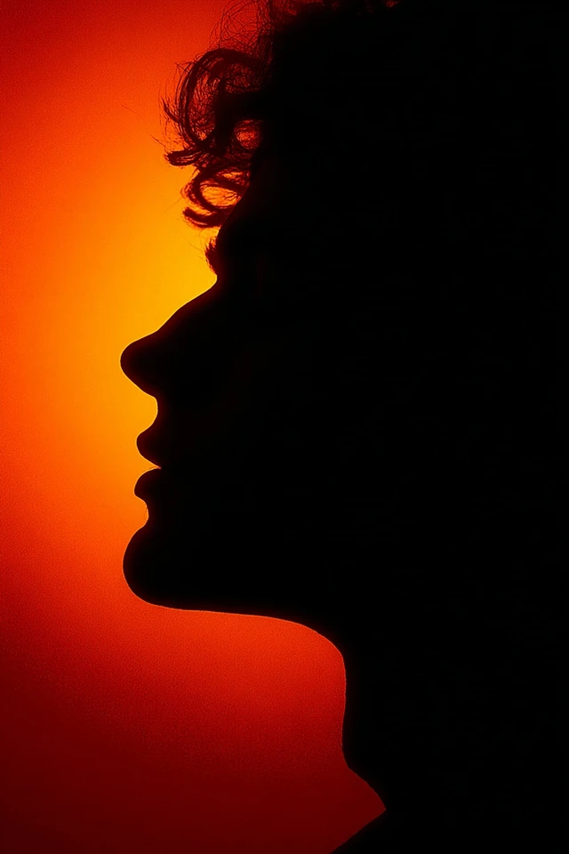 Crimson Silhouettes of Solitude - Image 1