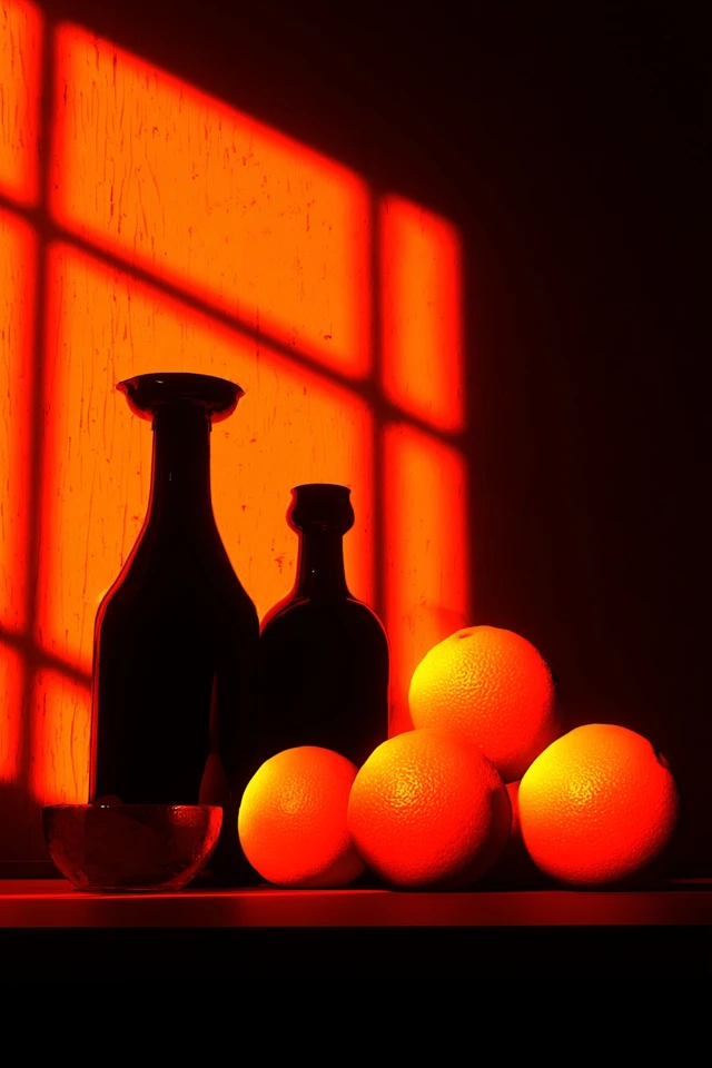 Crimson Silhouettes of Solitude - Image 3