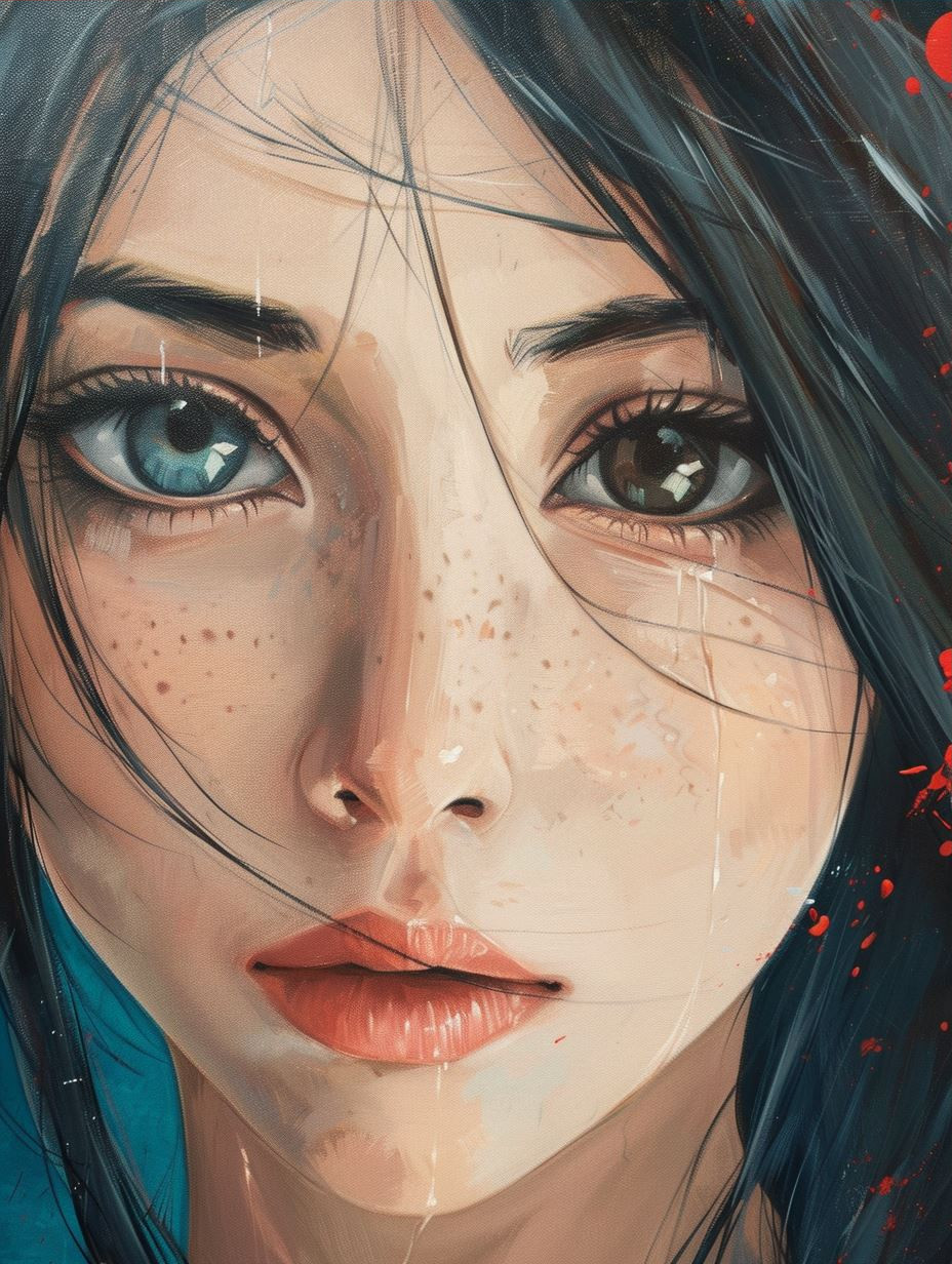 Ethereal Gazes: A Digital Portrait Study - Image 3