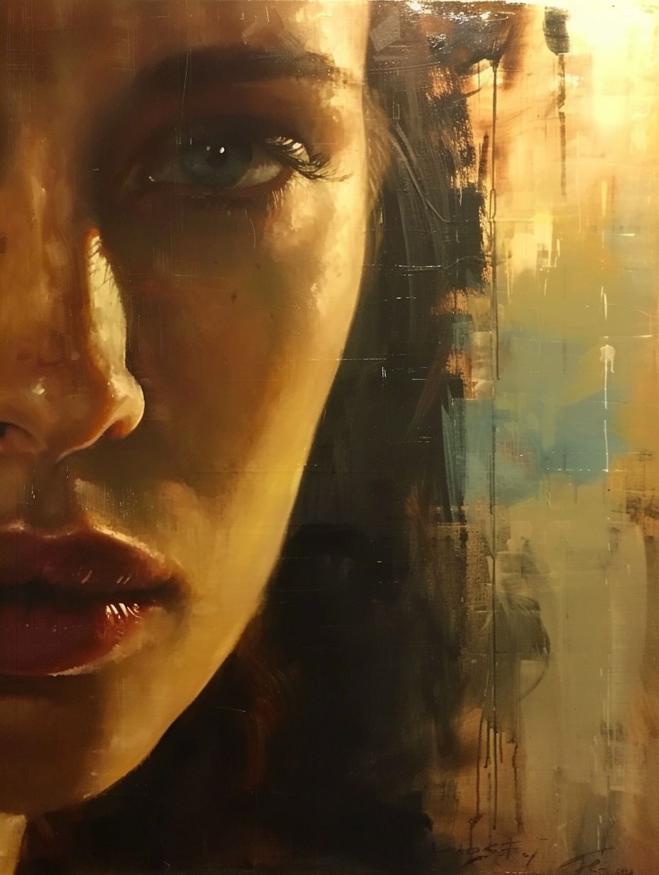 Golden Hour Abstract Portrait - Image 2