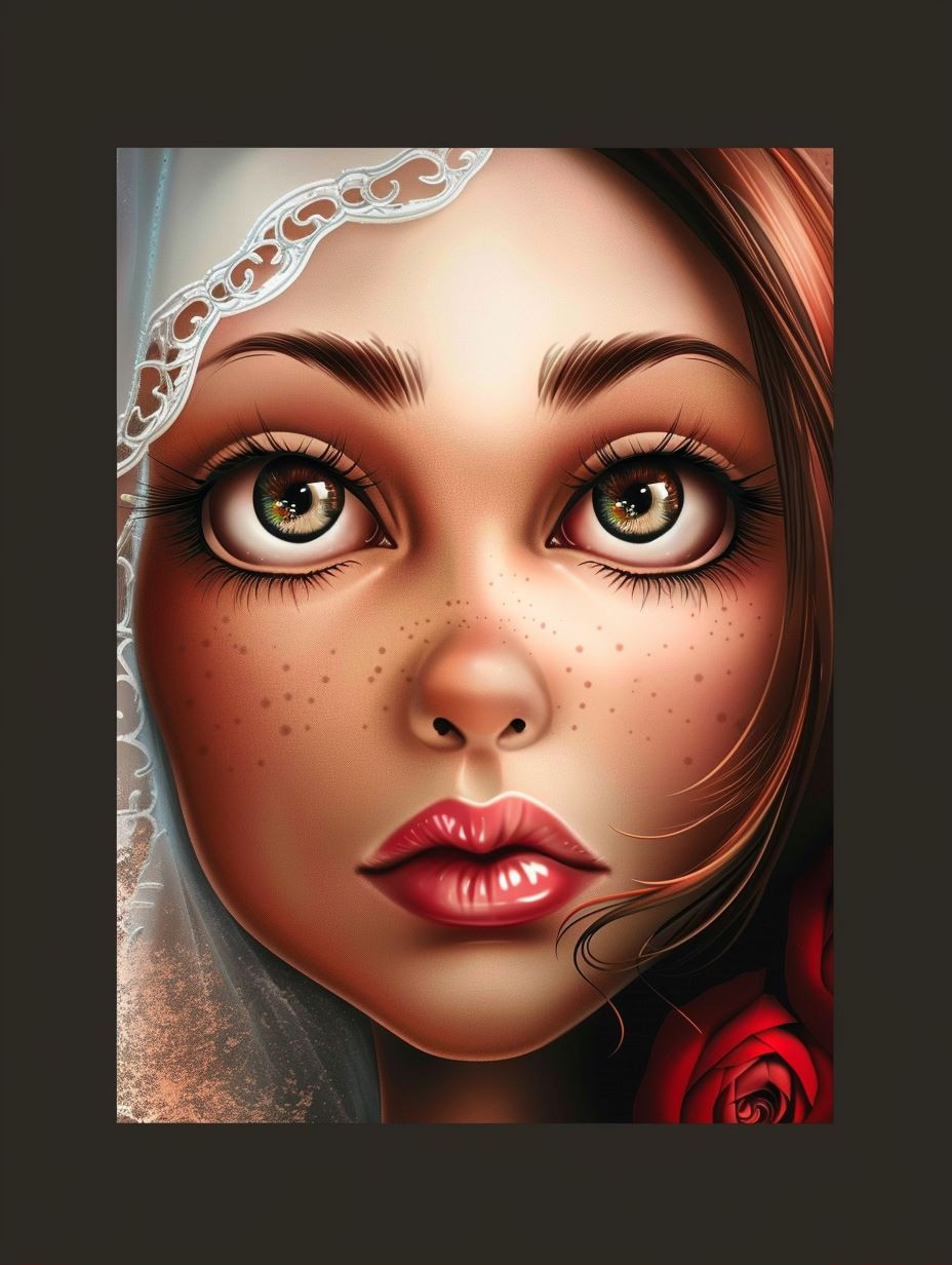 Ethereal Beauty: A Digital Portrait Collection - Image 2