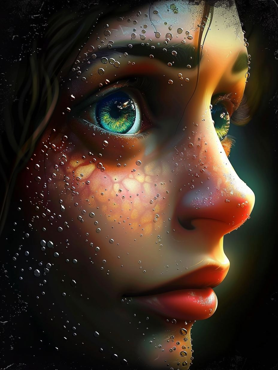 Ethereal Gazes Through Glass - Image 1