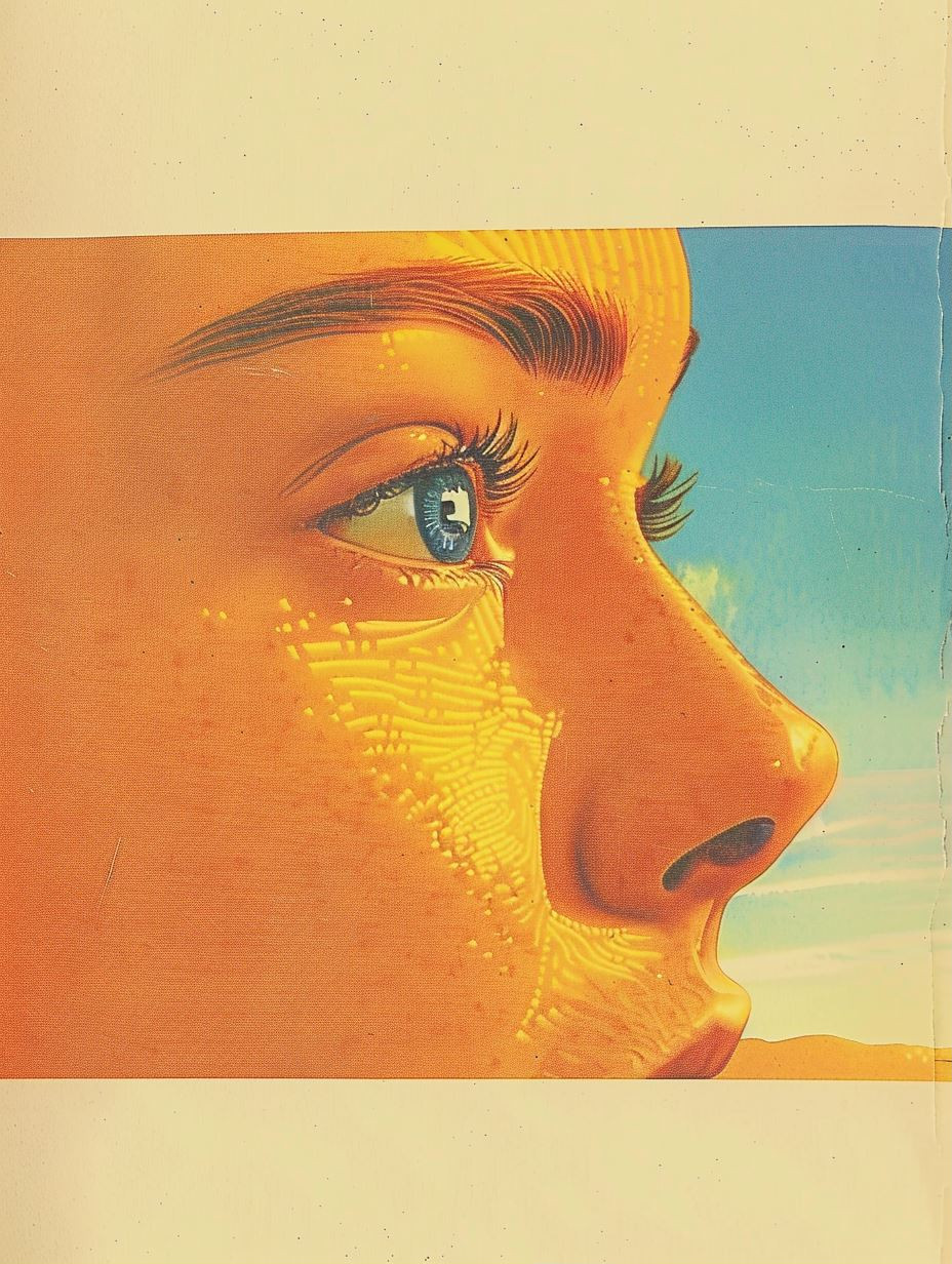 Sun Drenched Retro Portrait - Image 1