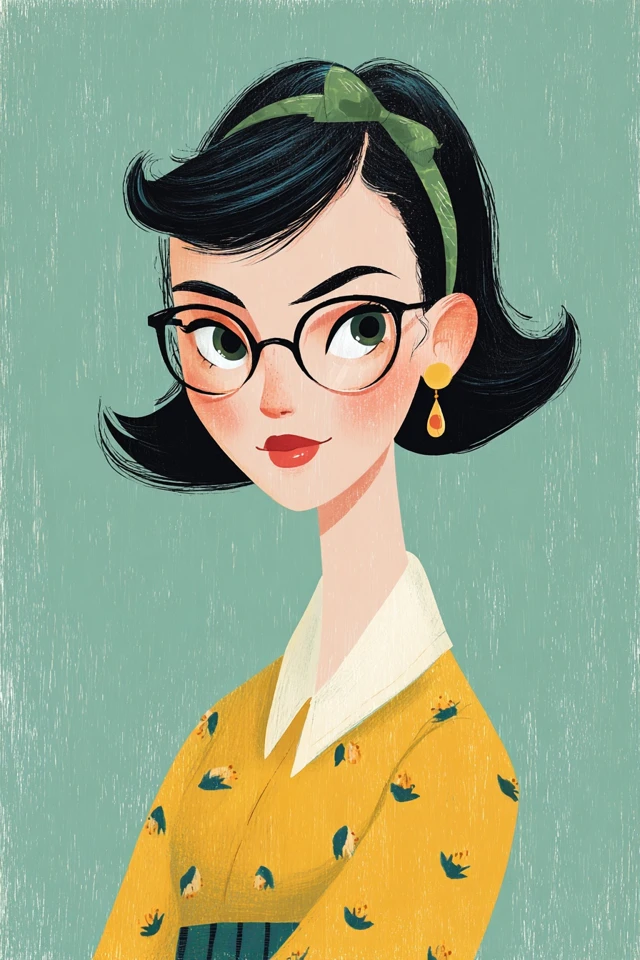Vintage Chic Illustration - Image 1