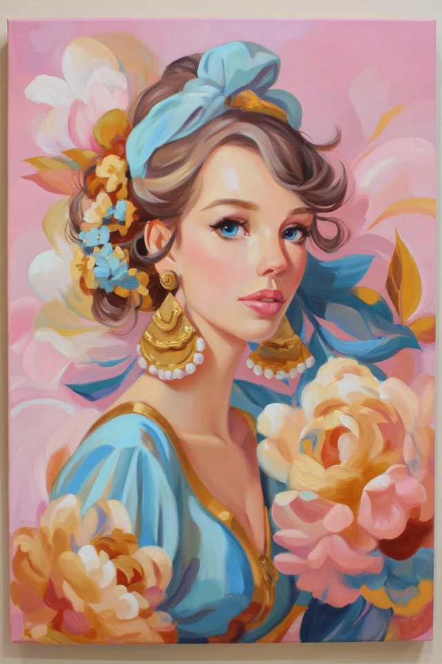 Azure Blossom Elegance - Image 1