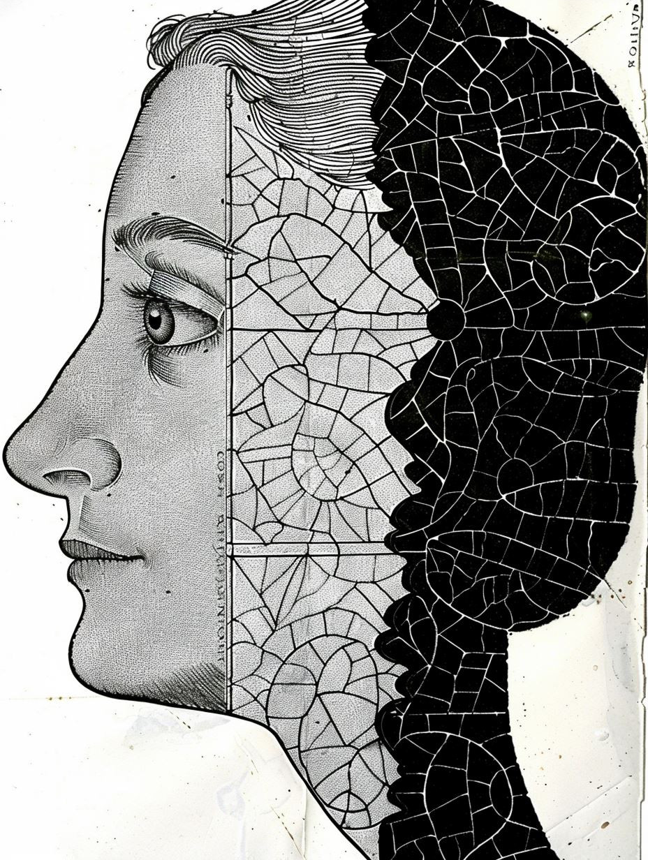 Fragmented Portraits in Ink - Image 3