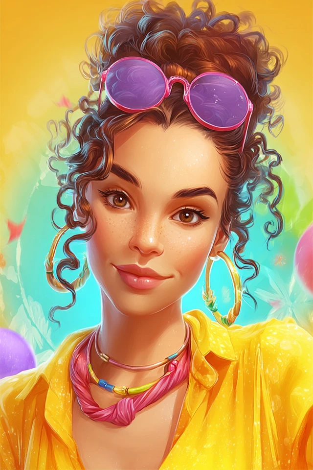 Vibrant Retro Summer Glow - Image 1