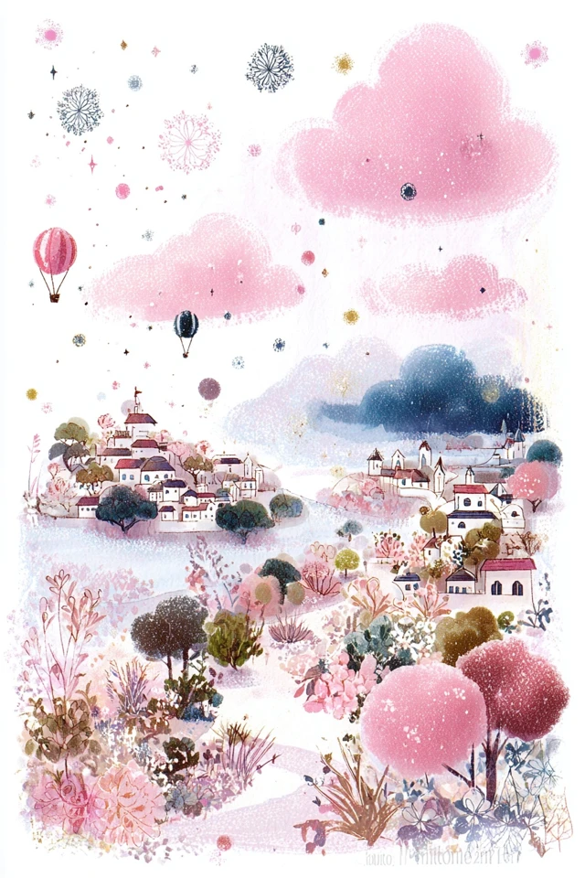 Blushing Dreams in Pastel Pink - Image 2