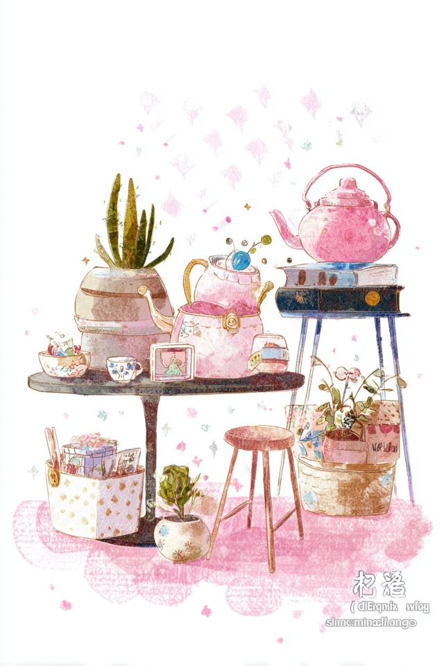 Blushing Dreams in Pastel Pink - Image 3