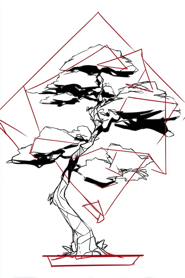 Angular Ink Portrait - Image 5