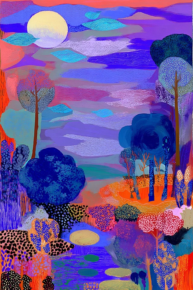 Vibrant Dreams in Four Panels - Image 2