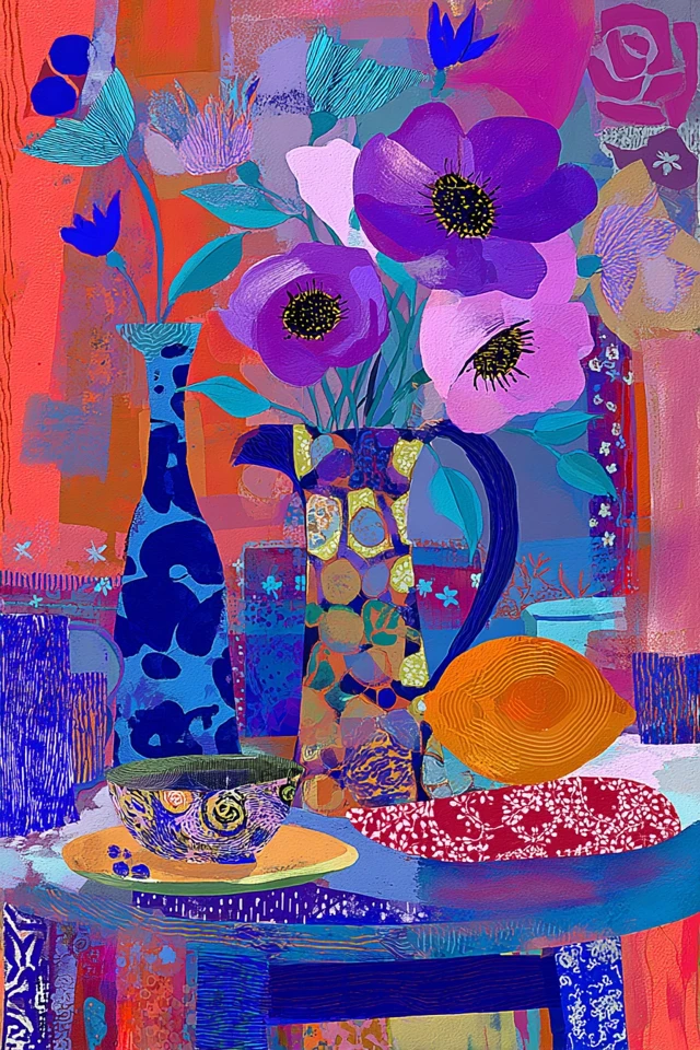 Vibrant Dreams in Four Panels - Image 3