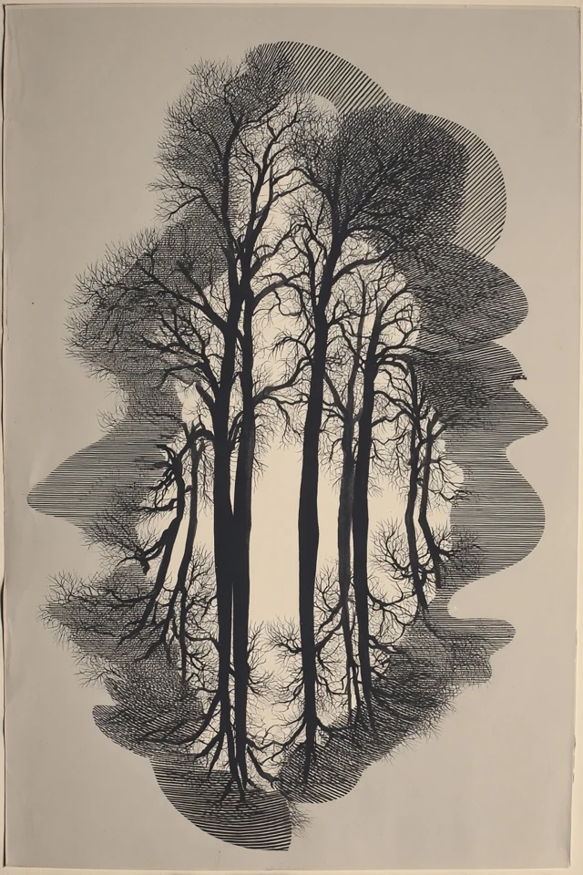 Precision in Line: Woodcut Art Collection - Image 5
