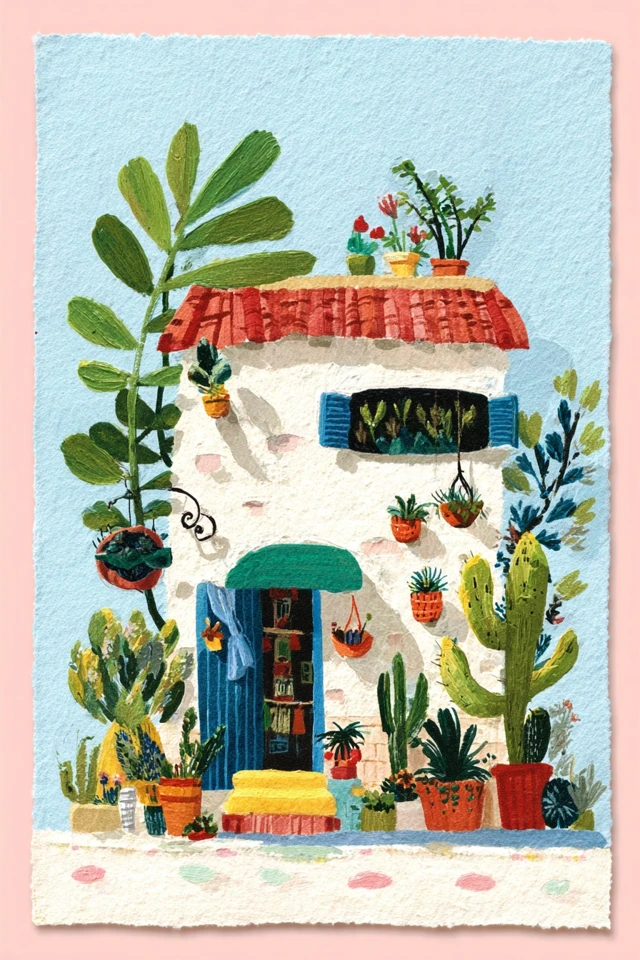 Floral Folk Portrait - Image 6
