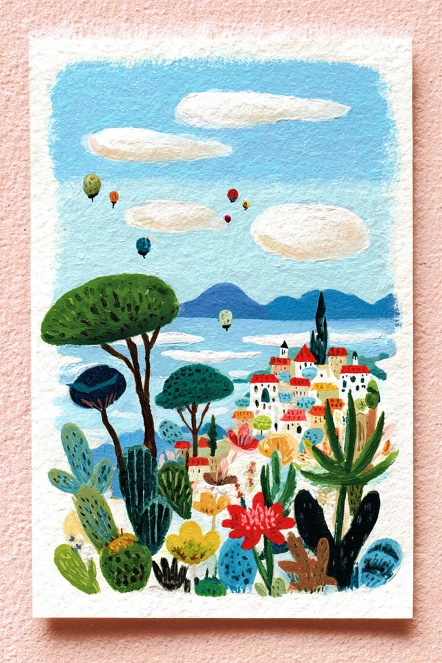 Floral Folk Portrait - Image 2