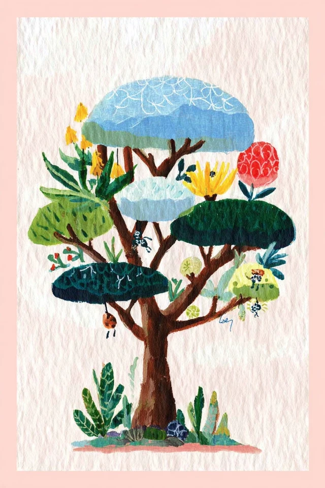 Floral Folk Portrait - Image 5