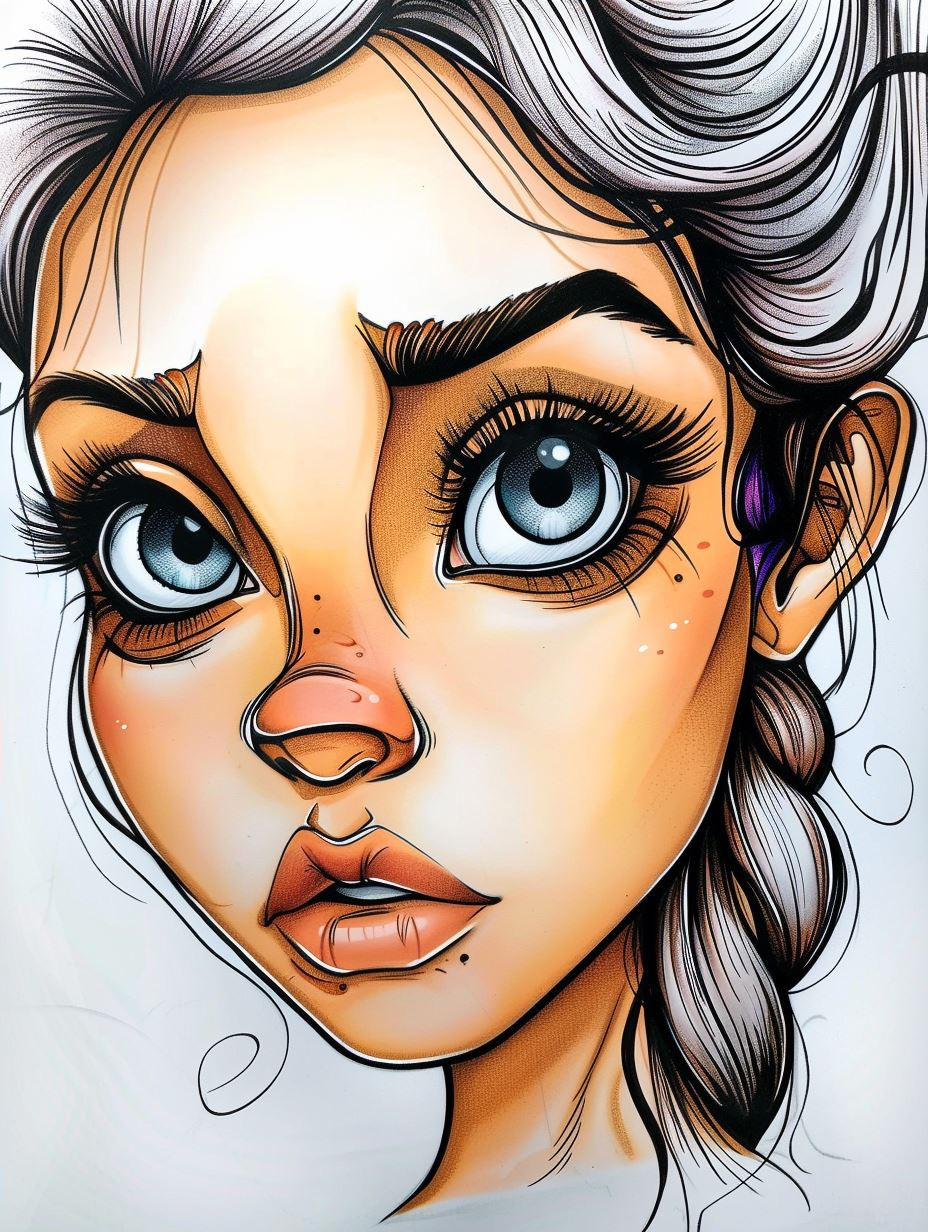 Stylized Digital Portrait Art Studies - Image 2