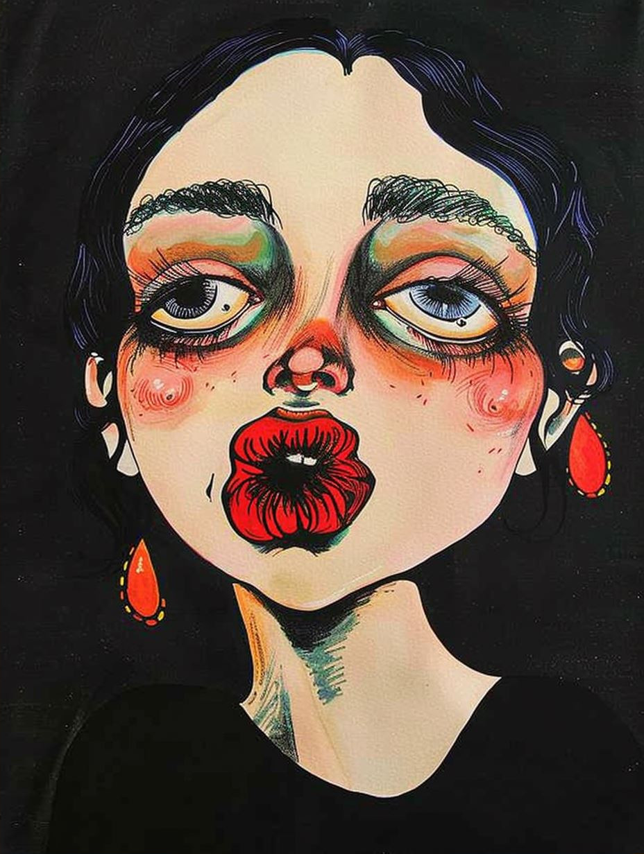 Melancholic Surrealist Female Portraits - Image 2