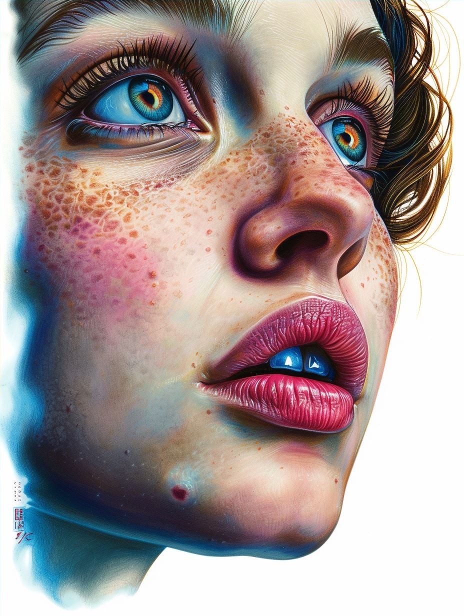 Cosmic Freckles and Neon Glow - Image 4