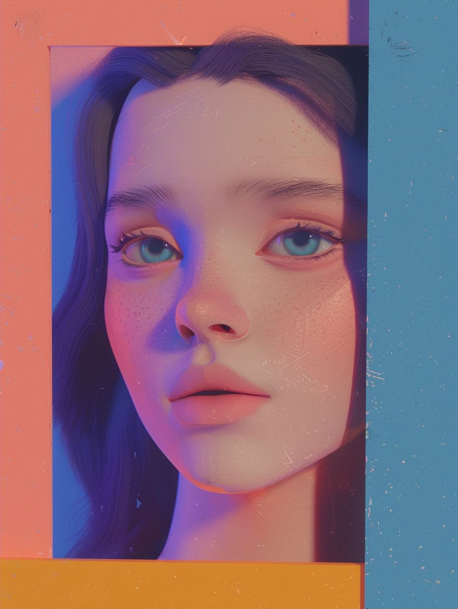 Prismatic Surrealist Portrait Studies - Image 2