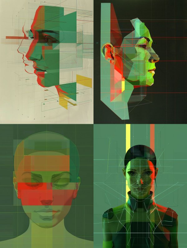 Fragmented Digital Human Portraits