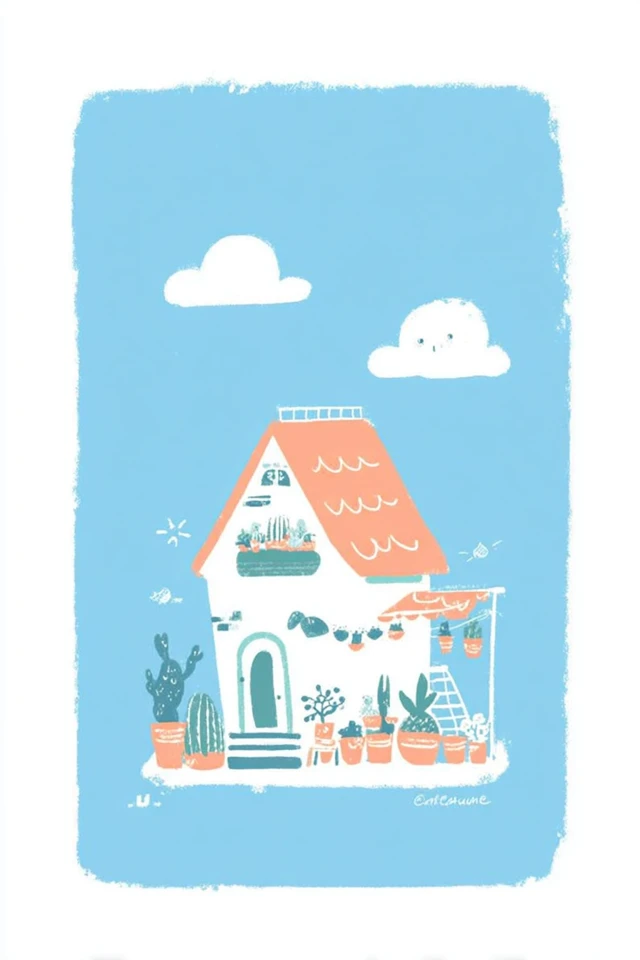Whimsical Moments in Pastel Blue - Image 6