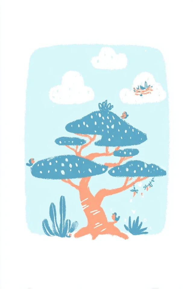 Whimsical Moments in Pastel Blue - Image 5