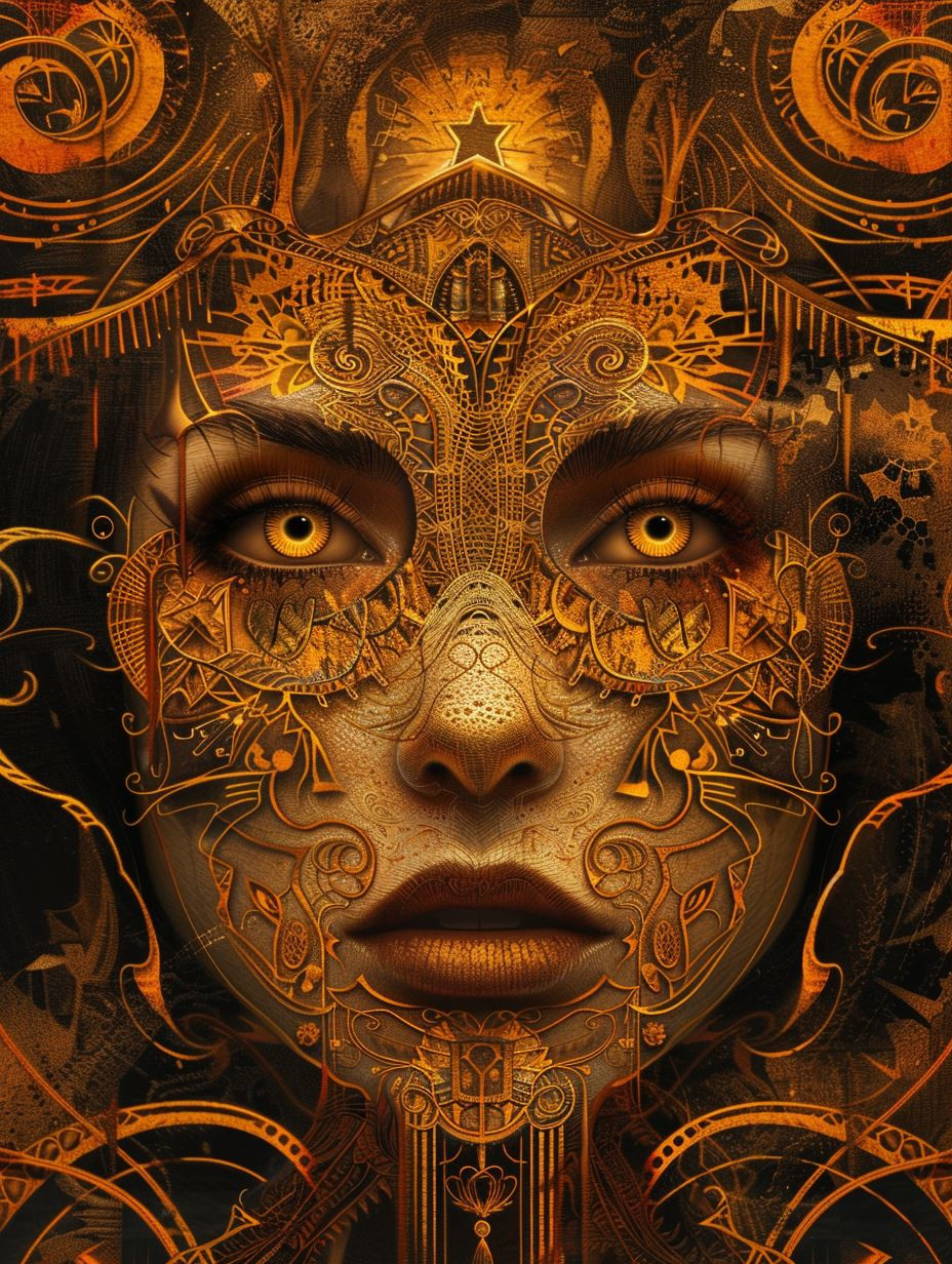 Golden Filigree Ethereal Portraits - Image 3