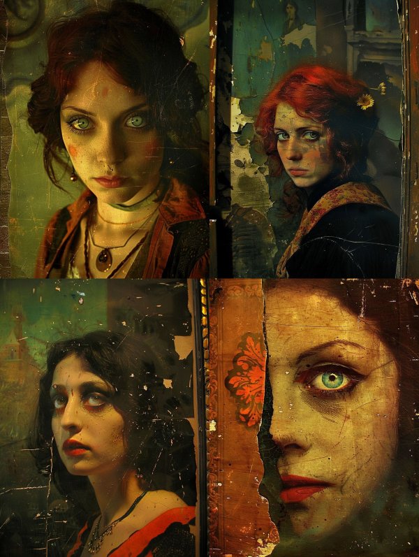 Haunting Gothic Oil Portraits