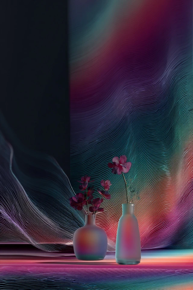 Neon Fiber Silhouette - Image 3