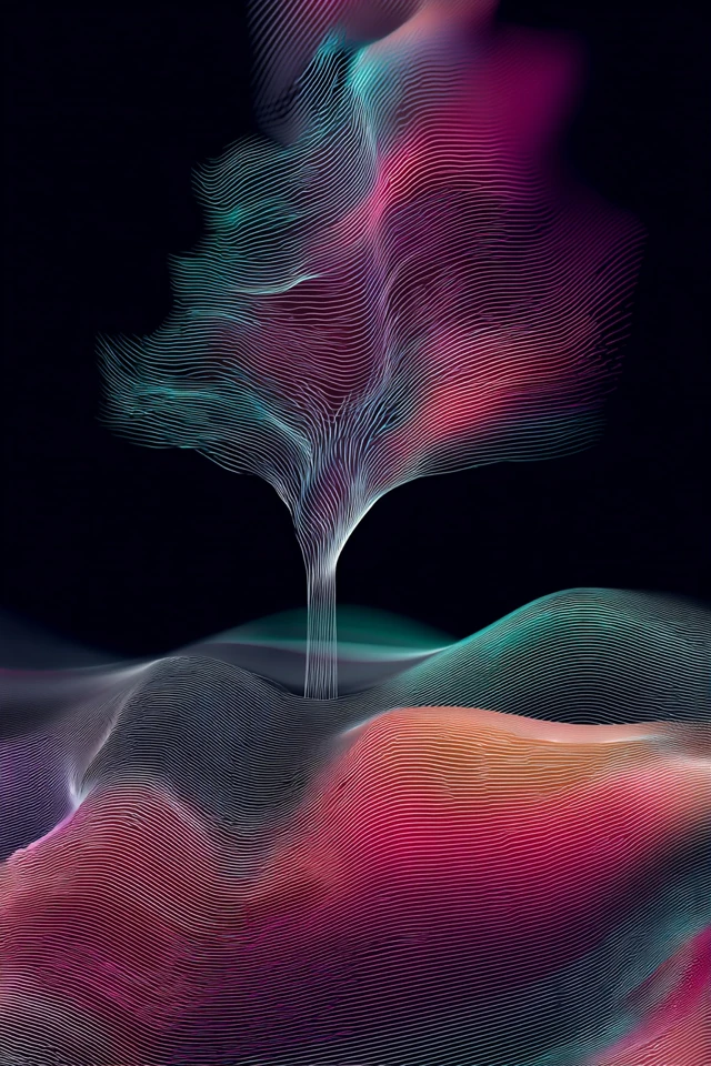 Neon Fiber Silhouette - Image 5