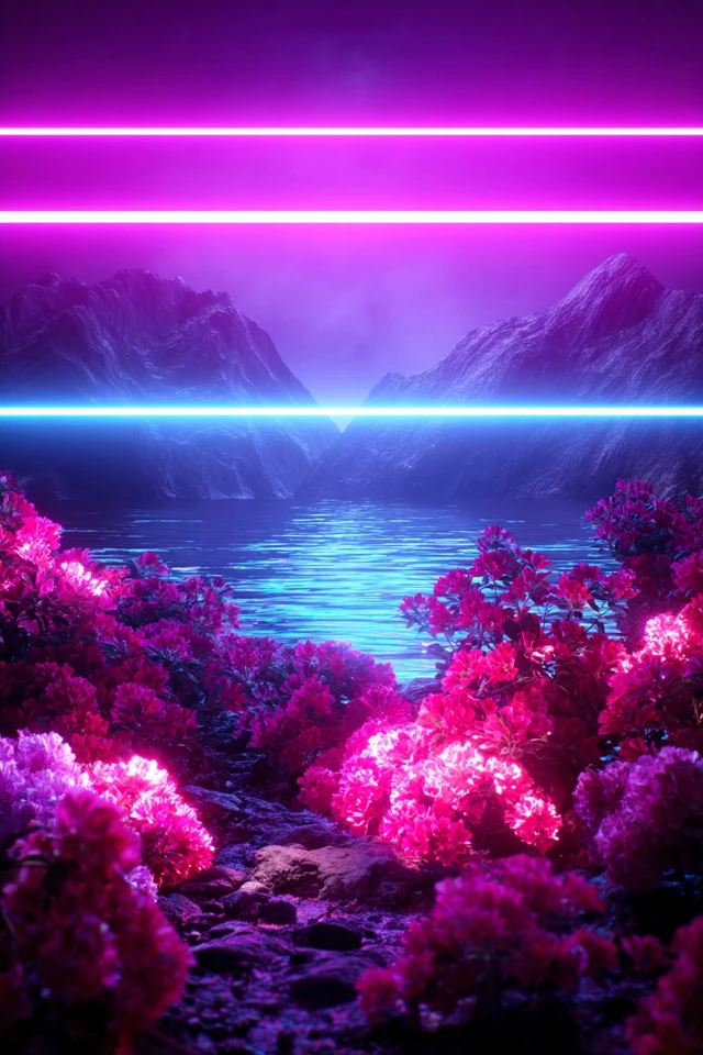 Neon Dreams: A Synthwave Visual Journey - Image 2