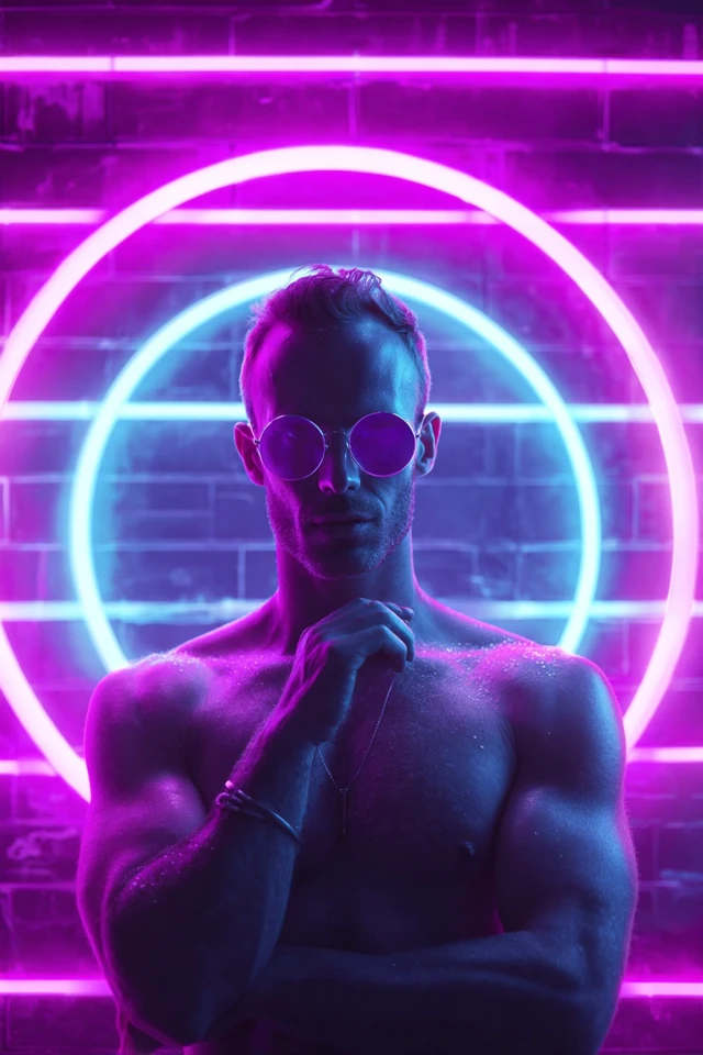 Neon Dreams: A Synthwave Visual Journey - Image 1