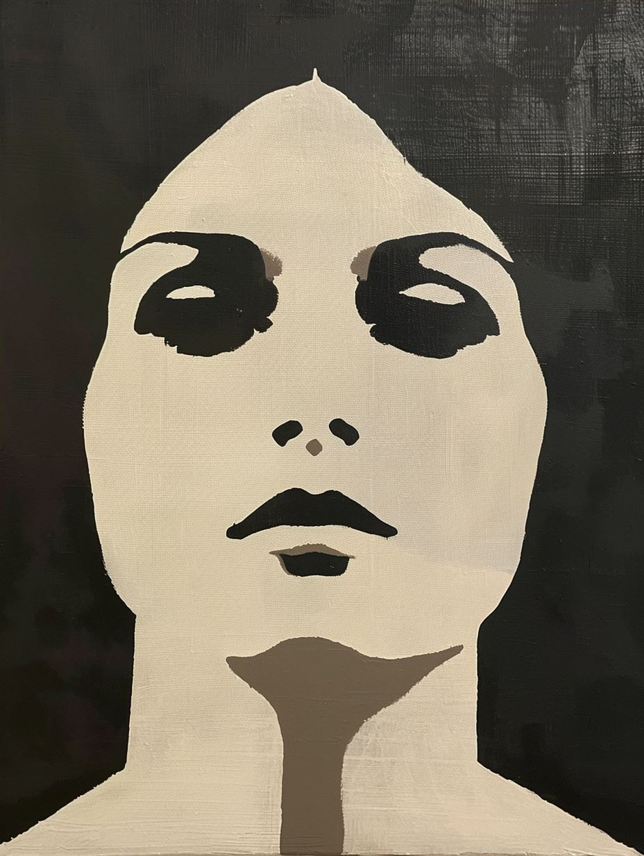 Abstract Noir Portrait Study - Image 4