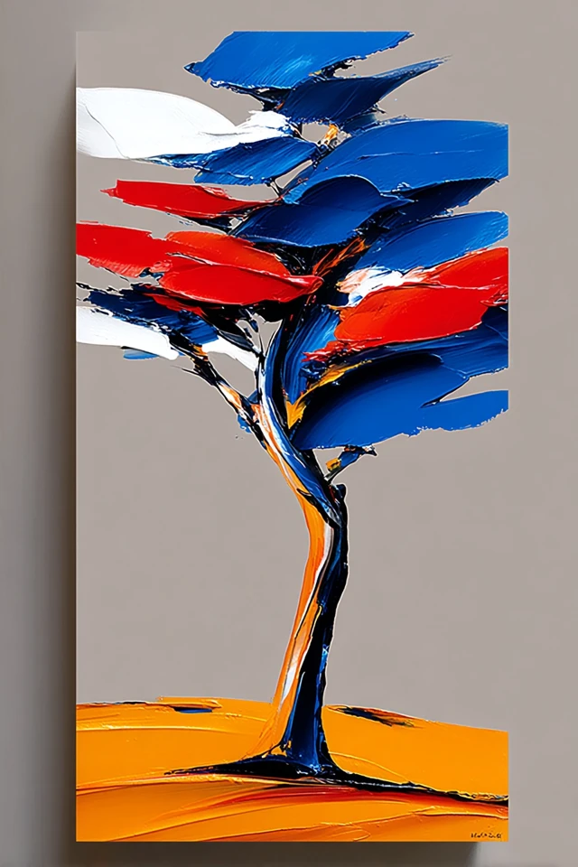 Prismatic Impasto Portrait - Image 5