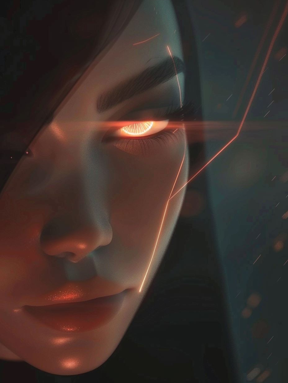 Neon Visions: Cybernetic Portraits - Image 3