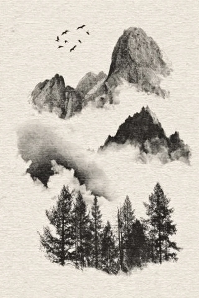 Ink Wash Elegance - Image 2