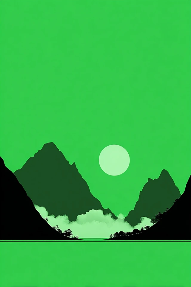 Emerald Neon Portrait - Image 2