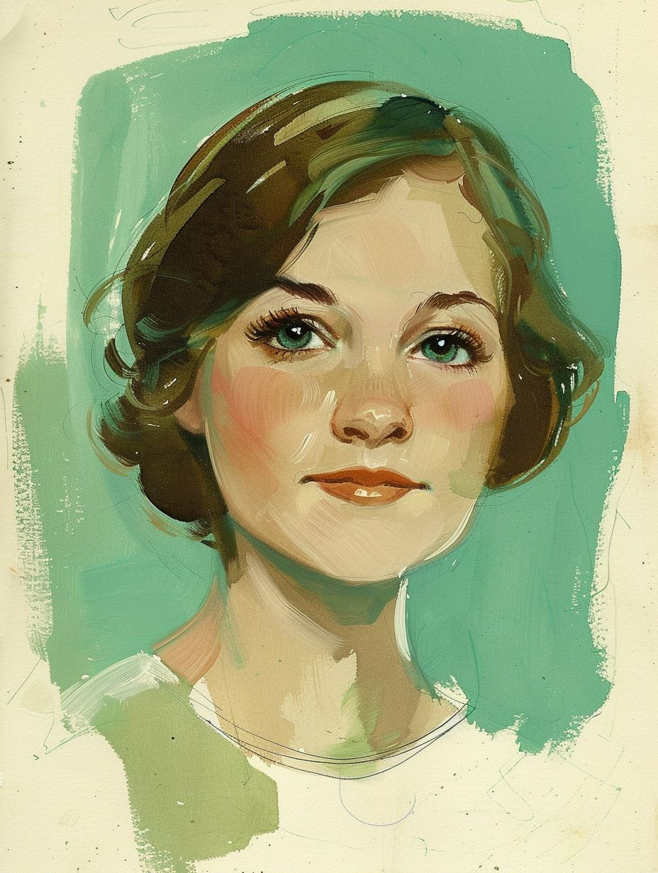 Vintage Mid-Century Portrait Studies - Image 2