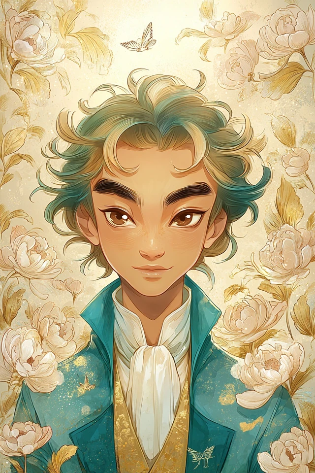 Golden Floral Dream - Image 1