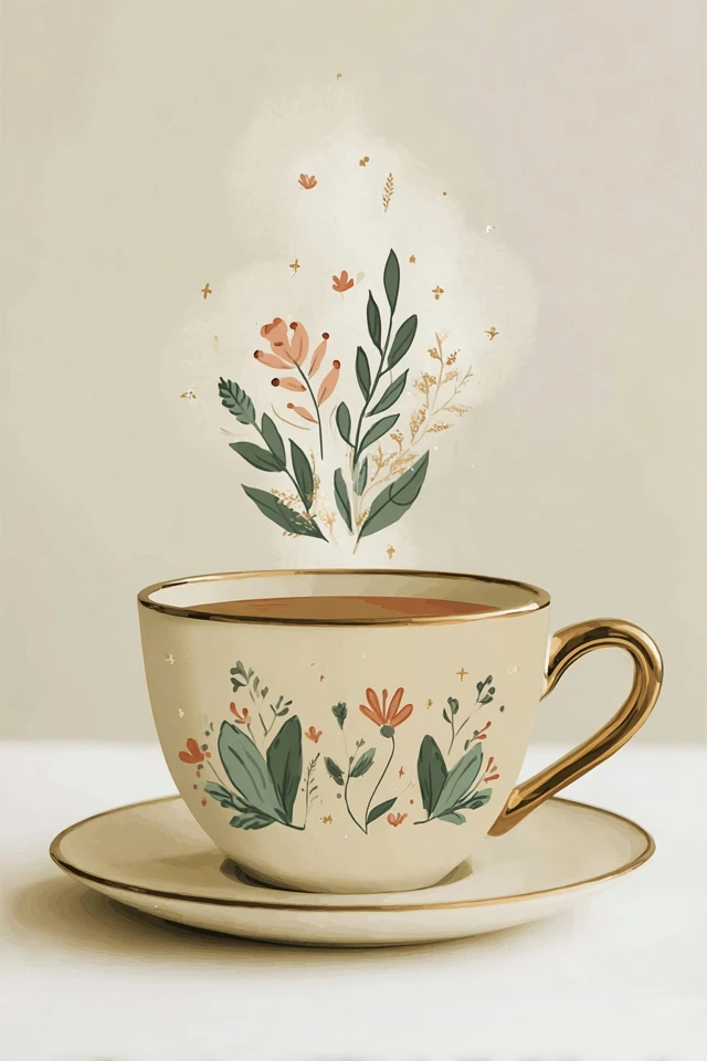 Golden Botanical Grace - Image 4