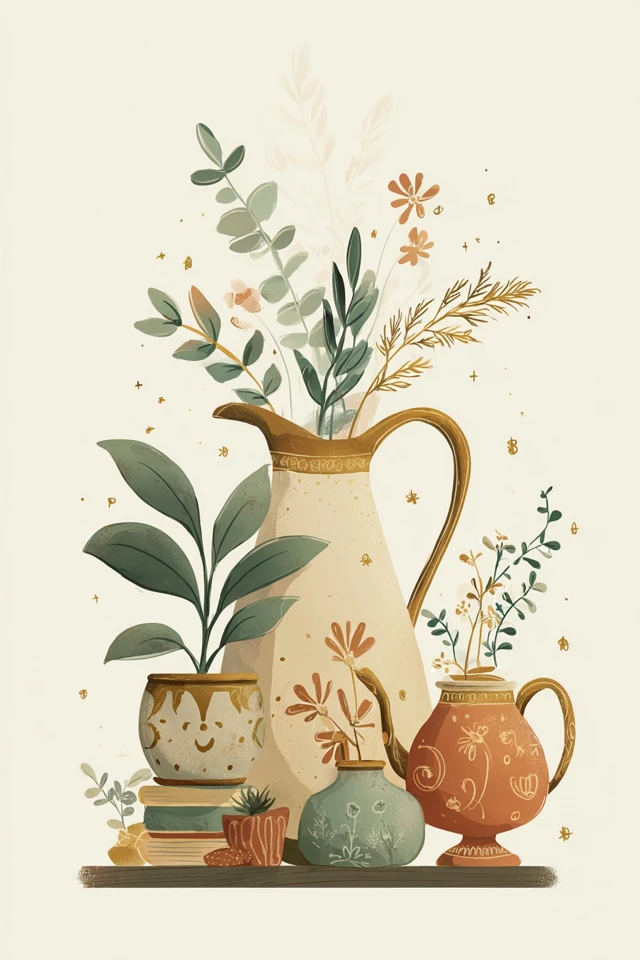 Golden Botanical Grace - Image 3